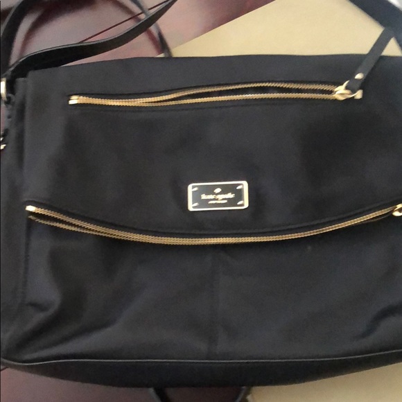 kate spade Handbags - Kate spade black large cross body and top handle. Width 16 inch X 10 in length